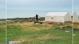 کمپ و برپایی چادر در ساحل - دلوار - روستای باشی